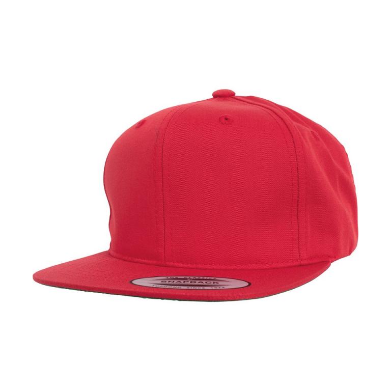 Pro-style twill snapback youth cap (6308) Red
