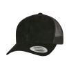 Imitation suede leather trucker cap (6606SU) Black