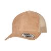Imitation suede leather trucker cap (6606SU) Khaki