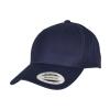 Premium curved visor snapback cap (6789M) Navy