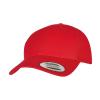 Premium curved visor snapback cap (6789M) Red