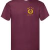 MTYC Mens T-shirt - burgundy - m-38-40