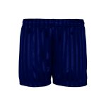 St Nicholas Primary School Navy Shadow Stripe Junior PE Shorts - 2-4-years