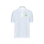 St Nicholas White Polo with embroidered School Crest - junior - 2-3-years