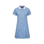 Darley Dene Primary School Blue Zip Front Summer Dress - blue - 3-4-years