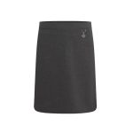 Saxon Primary School Grey Stretch Heart Skirt - grey - 3-4-years
