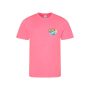 Paddle Up Club Mens Performance T-shirt (Available in various colours) - electric-pink - xs