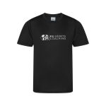 PS Sports Coaching Black Poly Cool T-Shirt - 3-4-years - junior