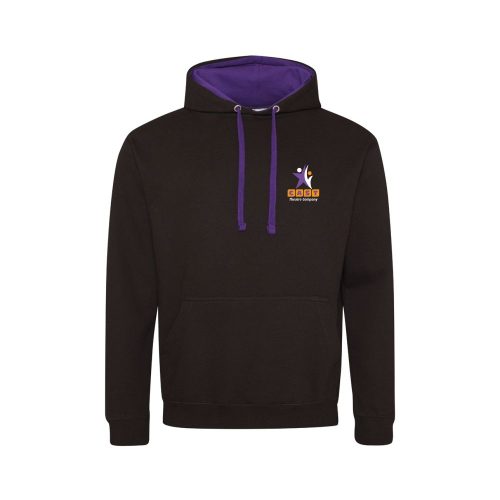 CAST Theatre Company Adult Varsity Hoodie (Black/Purple)