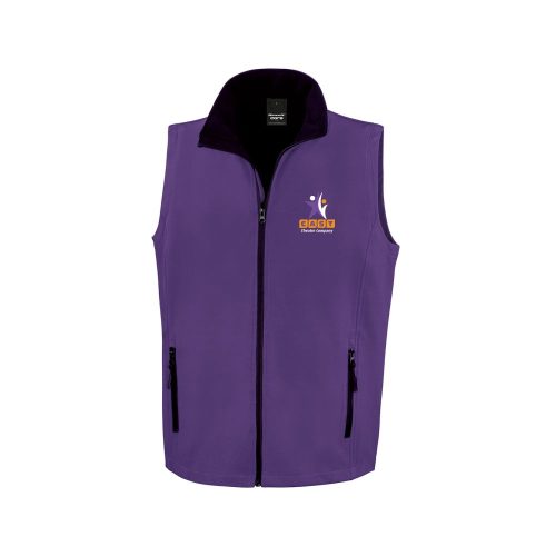 CAST Theatre Company Adult Soft Shell Bodywarmer (Purple)