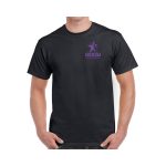 CAST Theatre Company CREW Adult T-Shirt (Black with Purple Logos) - s