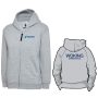 Woking Gymnastics Club JUNIOR Full Zip Hoodie (VARIOUS COLOURS AVAILABLE) - heather-grey - 5-6-years