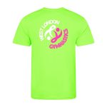 West London Gymnastics Poly T-Shirt (Electric Green) - junior - 3-4-years