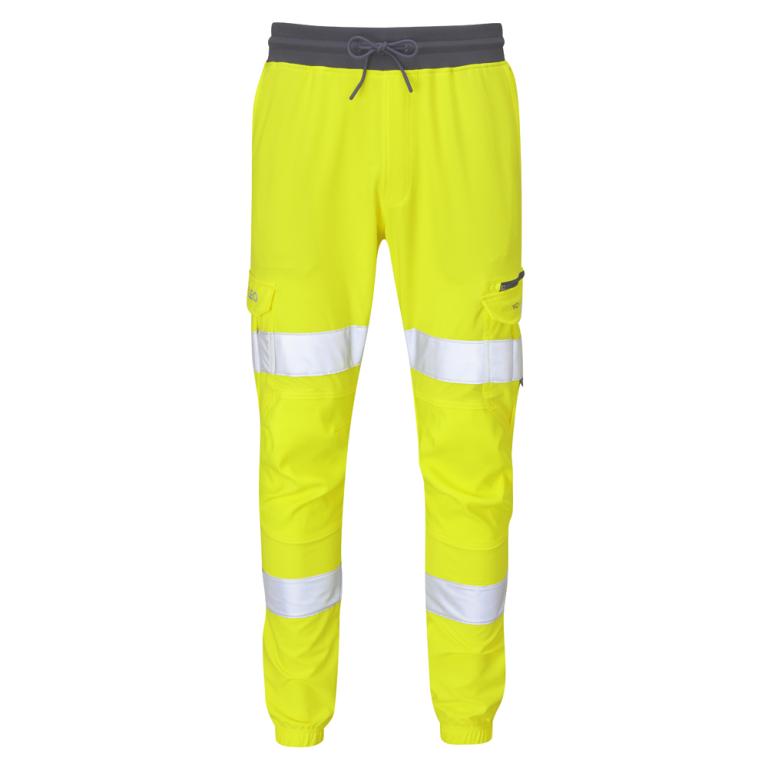 HAWKRIDGE Leo EcoViz High Performance 4X Stretch Trouser HV YELLOW
