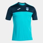 Walton & Hersham United FC Joma Poly T-Shirt - Turq/Navy - 6xs-5xs - junior