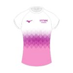 Spelthorne Gymnastics Squad White/Pink T-Shirt (WOMENS) - xs