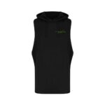 Just Train Sleeveless Muscle Hoodie (Black) - s