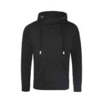 The Stewart Academy Cross Neck Hoodie (Jet Black) - xs